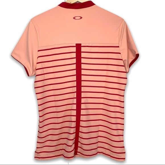 Oakley Striped V-Neck T-shirt NWT - Picture 4 of 7